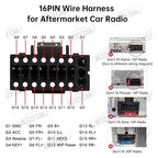 16pin Car Radio Stereo Power Retrofit Wiring Harness Adapter fits for Subaru Legacy Outback 2010 2011 2012 2013 2014 Support Factory OEM Backup Camera
