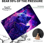 Case for 7" Kindle Paperwhite 12th Generation 2024 & Kindle Colorsoft Signature Edition 2024,360 Degree Rotating Swivel Leather Stand Folio Cover with Auto Wake/Sleep,Purple Glitter Wolf