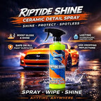 Winter White Riptide Shine Ceramic Detail Spray – Deep Shine & Ceramic Protection, Extreme Water Beading, Safe for Cars, Trucks, Motorcycles, RVs & More – Includes 2 Towels, 16 fl oz (Pack of 1)