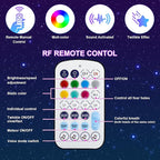 36W 4-Color Twinkle&RGBW Meteor Starlight Headliner Kit, 2-in-1 Fiber Optic Light Engine with APP Control, 1200pcs0.03in13.1ft Shooting Star Ceiling Lights, Sound-Activated Star Sky Decor for Car&Home