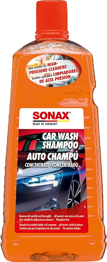 SONAX CAR WASH SHAMPOO - Concentrate. Removes dirt quickly and thoroughly. | Item-No. '03145410-544
