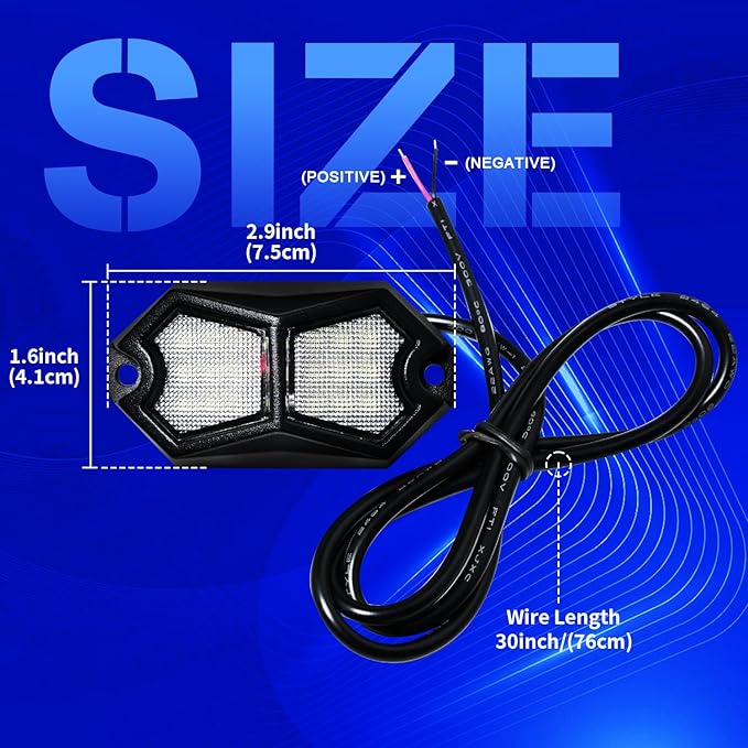 Led Rock Lights Purple Pink 4 Pods 18LEDs 210 Degree Wide Angle IP68 Waterproof Aluminum Housing Underglow Underbody Lights 12v 24V for Truck UTV ATV Camper (4 Pods, Purple Pink)