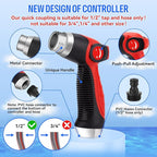MYPIN 16 in 1 Car Wash Foam Gun, Foam Cannon,Adjustable Hose Wash Sprayer with 2.5 to 6 Bars Foam Blaster,Suitable for Car Cleaning and Garden Use with 1/2” Quick Connector (Clear)