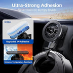pop-tech for MagSafe Sticky Car Mount Dashboard, [Upgrade Adhesive] Universal Magnetic Phone Holder for Car Dash, Strong Magnets Cell Phone Holder Fit for iPhone 16 Pro Max 15 14 13 12 Series