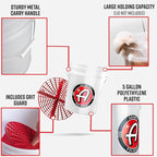 Adam's Polishes Wash Bucket (5 Gallon Bucket + Grit Guard) - Car Detailing Tool for Car Washing & Garage Storage | Stores Car Wash Soap, Foam Cannon, Foam Gun, Microfiber Towels & More