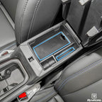 RUNROAD Center Console Organizer Tray Compatible with Jeep Compass 2022-2025 Accessories, Coin Holder Armrest Tray Secondary Storage Box Insert Console Organizer Card Container, Blue (NOT For Ltd)