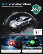 BOTSLAB 4K Dash Cam Front and Rear, 170° Ultra Wide 4K+2K Dashcam with ADAS, Night Vision, 24/7 Parking Mode, IMX415 STARVIS Sensor, WDR, 5.8GHz WiFi, Built-in GPS, Loop Recording (No SD Card)