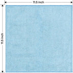 HOMEXCEL Blue Microfiber Cleaning Cloth 20 Pack 11.5 x 11.5 inch Microfiber Towels for Cars Ultra Absorbent Car Washing Cloth Lint Free Streak Free Cleaning Rags for Car, Kitchen Window