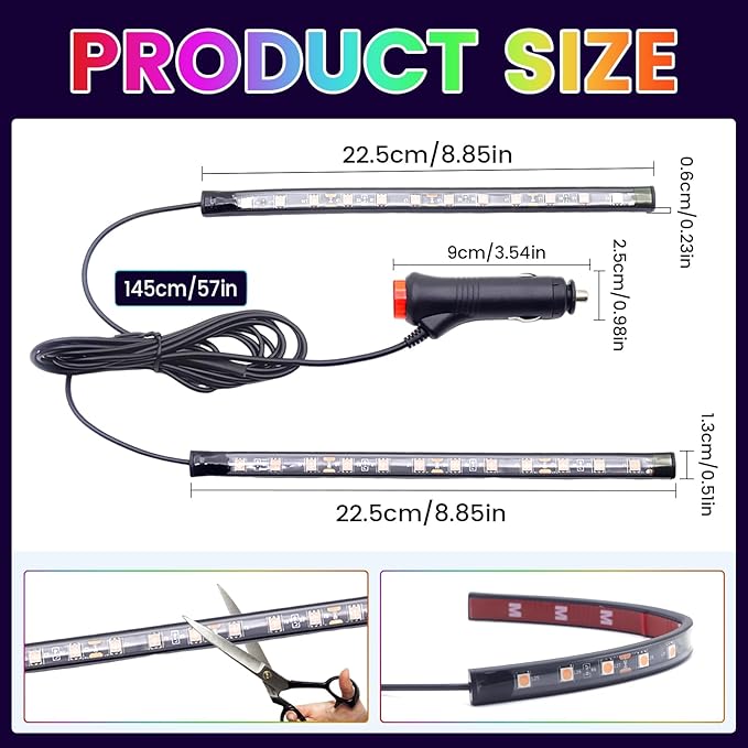 Pink LED Strip Lights 2in1 Light Ambient Light Strip Flexible Color for TV, Home, DIY Interior and Exterior Decoration