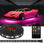 Underglow LED Lights for Cars, Underglow Car Lights with App and Remote Control, 252 Waterproof LEDs RGB 8 Color Sound Active Function Music Mode for Cars, SUVs, Trucks, Motorcycles