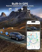 4K Dash Cam 360° View,4 Channel Front and Rear Dash Camera for Cars,Built-in 5GHz Wi-Fi GPS, Voice Control, Free 128G Card,Night Vision,24H Parking Mode,G-Sensor