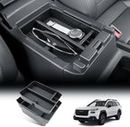 BIBIBO 2Packs for 2026 Subaru Outback Center Console Organizer 2026 Subaru Outback(Premium,Limited,Touring,Wilderness,Limited XT,Touring XT) Console Tray 2026 Outback Console Insert Tray-Double Layers