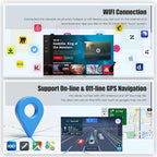 Android 15 4GB+64GB Car Radio for Jeep Wrangler 2015 2016 2017,10.2 inch QLED Touchscreen - Wireless Carplay & Android Auto,GPS Navigation & Bluetooth