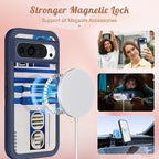 for Google Pixel 9 Case/Pixel 9 Pro Case - Compatible with MagSafe Women Cute Girls Magnetic Protective Cover Teen Boys Cool Unique Design Heavy Duty Shockproof for Pixel 9/9 Pro Phone Case
