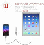 Crave CarHub 54W 4 Port USB Car Charger, Qualcomm Quick Charge 3.0 - White