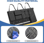 Backseat Hanging Organizer with Large Storage Bags | PU Leather, Large Capacity | Adjustable Straps, Waterproof & Collapsible | Universal Fit for SUVs, Sedans & Trucks | Black, 37.8" x 18.1" - P810