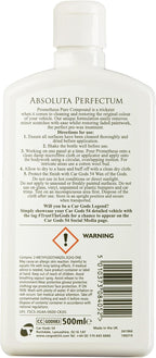 Car Gods Pure Compound Colour and Clarity Restorer, 17fl Oz, Hand or Machine Use for Paintwork - Metamorphic Formulation Smooth Uneven Scratched Areas Restore Paint Finish