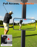 A2C Alloy Magnetic Golf Cart Phone Holder for MagSafe iPhone, Unique Golf Gifts for Men Women Golfers, Golf Gift for Him Her Husband, Golf Accessories Essentials Gadgets Fits EZGO, Club Car (Orange)