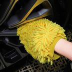 Premium Waterproof Microfiber Car Wash Mitt – Scratch-Free Cleaning Glove with Lint-Free Chenille for Car, Truck, SUV, Motorcycle, Wheels – 9.84 x 7.87 inch – Reusable and Durable Wash Glove
