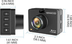 KENWOOD DRV-A310W GPS Dash Cam, Full HD Dashboard Camera, WDR/HDR Car Camera with Bluetooth & Wi-Fi Connectivity, G-Sensor, Collision Detection, Optional Rear Camera Support