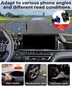 Magnetic Car Phone Mount for 2025 2026 Toyota Camry Accessories, for MagSafe Strong Magnets Cell Phone Holder 12.3-Inch Screen Cradles, with Portable Phone Gripper 360° Rotation
