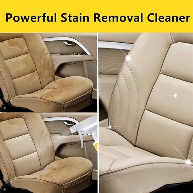Multi-purpose Foam Cleaner Car Interior Cleaners,Upholstery Cleaners for Cars Seats,Espuma Para Limpiar Asientos De Carro (1, 100ML)