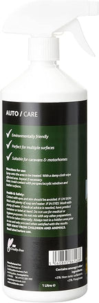 – Black Streak Remover Spray – Fast-Acting Cleaner for Caravans & Motorhomes, Targets Black Marks, Tree Sap, Algae & Grime – Safe on Paint, Plastic & GRP, 1L