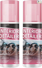 2pcs Car Interior Cleaner,Deep Cleaner Polishing, Large 15 Ounce Capacity Interior Detailer, Tire Cleaner, Suitable for Cleaning Rubber, leather Surfaces Inside the Car
