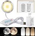 LED Lamp Kit 001 for Bambu Lab H2S/P2S/P1P/A1 Makerworld 3D Prints | 5V USB Powered, 3000K Warm White, Power-Off Color Storage, Adjustable Brightness & Color, with UL 5V1A USB Charger