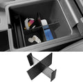 YOJOJOCO Center Console Dividers Organizer Compatible with Honda 2023-2025 2026 Pilot ＆ 2024-2026 Ridgeline ＆ 2024-2026 Passport Accessories Black ABS Plastic Material Secondary Compartment Organizer