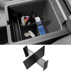 YOJOJOCO Center Console Dividers Organizer Compatible with Honda 2023-2025 2026 Pilot ＆ 2024-2026 Ridgeline ＆ 2024-2026 Passport Accessories Black ABS Plastic Material Secondary Compartment Organizer