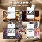 Funny Car Air Freshener 4 Pcs, Humorous Driver Driving Sign Hanging Air Freshener for Cars Closet Drawer Books, Funny Sarcastic Gifts Car Accessories for Women Men