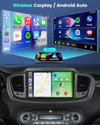 4+64G for KIA Sorento 2015 2016 2017 2018 2019 2020 Android Car Stereo with Wireless Carplay and Android Auto - 10 Inch HD Touchscreen Radio with 32EQ DSP/WiFi/GPS/Mirror Link, AHD Rear View Camera