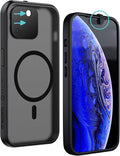 Spy-Fy Privacy Case Compatible for iPhone 15 with Camera Covers Front and Rear | Smokey Black | Magsafe Compatible and Kickstand | 6-Foot Drop Proof | 6,1 Inch | Camera Protection by Valenta