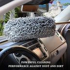 4 PCS Car Duster Kit, Microfiber Scratch Free Multipurpose Cleaning Duster with Extendable Handle, Washable Interior & Exterior Auto Dusting Tools for Cars Trucks SUVs RVs