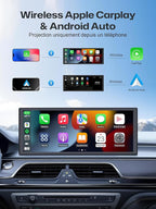 INNOVV V2 10.3 Inch Wireless CarPlay & Android Auto HD IPS Touch Screen 1920x720, Universal Fit, Plug and Play, Mirror Link, GPS, Loop Recording, Siri & Google Assistant, Adjustable Magic Stand