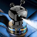 Amposei Smart AI Robot Air Freshener, Aromatherapy Diffuser for Car, Automatic Spray, Ideal Gift Decor for Perfume Lover (Black Cologne)