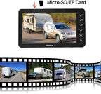 Haloview BT7 RV Backup Camera Wireless FHD 1080P DVR Rearview Full-Color Night Vision Cam and 7" Monitor System Adapter for Furrion Pre-Wired RV,Truck,Trailer,Truck,Camper,Van,Pickup