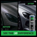3D SiO2 Ceramic Wash & Wax Soap - 1 Gallon - pH Neutral Car Shampoo with Hydrophobic Protection & Deep Gloss | SiO2 Coating | Scratch-Free Detailing