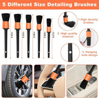 Viewsun Windshield Cleaner Tool, 15Pcs Car Interior Cleaning Kit, Detailing Kit Cleaner, Detailing Brush, Cleaning Gel, Inside Cleaning Supplies Accessories for Trucks, SUVs, RVs Window