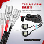 Nilight Wiring Harness Kit Nylon 16 AWG 2 Leads 12V Motorcycle Handlebar Switch On Off Power Relay Blade Fuse for LED Light Bar Off Road Lights on Motorcycles Bicycles ATV UTV