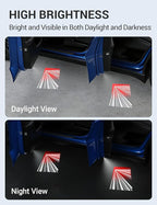 Motrobe 4PCS Puddle Lights for Tesla Model Y Juniper 2025 2026 Model 3 Highland 2024-2026 4K HD Ultra-Bright Light Carpet Door Projector Lights No Error Code Never Fade Tesla Accessories