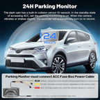 Front 4K & Rear 1080P Dash Cam for Toyota RAV4 2022 2023 2024 2025 2026 LE Limited SE Adventure XLE Premium XSE (Model B) with Vent Hole, OEM Look, WiFi&APP, G-Sensor, Loop Recording, 128GB Card