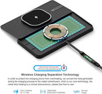 Magnetic Wireless Car Charger Charging pad, POLMXS 15W Wireless Phone Charger Cell Phone Cordless Charging mat for car Compatible with iPhone 12/13/14/15/16 Pro Max Xs Airpods Earbuds (K1MAG)
