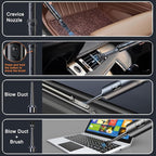 Cordless Car Vacuum Cleaner 14000Pa, Handheld Vacuum Portable Dust Buster Vacuum Small Vacuum Cleaner for Vehicle,Pet,Home, LED Display & Lightweight & Low Noise & Rechargeable