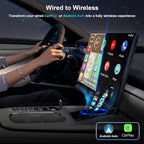 Wireless carplay Adapter for iPhone, for Apple carplay Wireless Adapter, for Android Auto Wireless Adapter, 2 in 1 Auto Wireless CarPlay Dongle, Plug & Play, for iPhone iOS 10+/ Android 11+