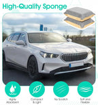 2Pcs Car Sponge, Windshield Defogger for Car Windshield Cleaner, Absorbent Sponge Auto Glass Window Cleaner (Gray & Beige, 10.6 x 7.9 x 1.7 Inches)