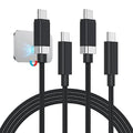 Magtame 2Pack USB C to USB C Cable 5FT, StayCable 60W Fast Charging Type-C Cable with Anti-Drop Magnetic Holder for Bedside, Desk, Car, Compatible with iPhone 17/16, Laptop