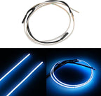 MEUS RACING RC LED Strip Colored Light Strip Flexible Cuttable for TRX4M SCX24 1/24 1/18 RC Crawlers Upgrade(Blue)