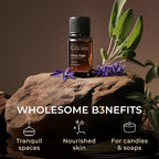 100% Pure Clary Sage Essential Oil - 0.34 Fl Oz - Clary Sage Oil for Hair, Skin, Diffuser, Aromatherapy & DIY Candle Making Scent